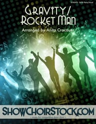 Gravity/Rocket Man SATB choral sheet music cover Thumbnail